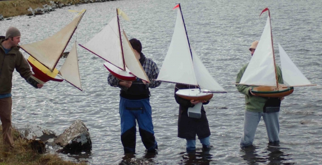 The boats are launched - the launch order dictated by the drawing of lots.